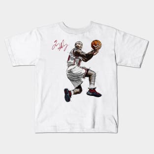 Tim Hardaway Miami Reverse Layup Kids T-Shirt